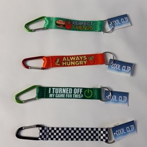 New Set of 4 Lanyard Keychains